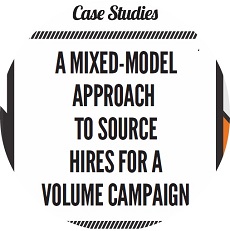 A mixed-model approach to source hires for a volume campaign